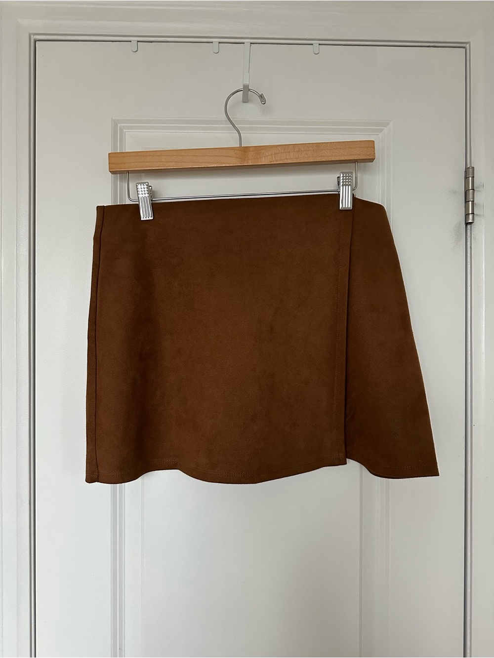 Mango Chestnut Brown Mini Skirt